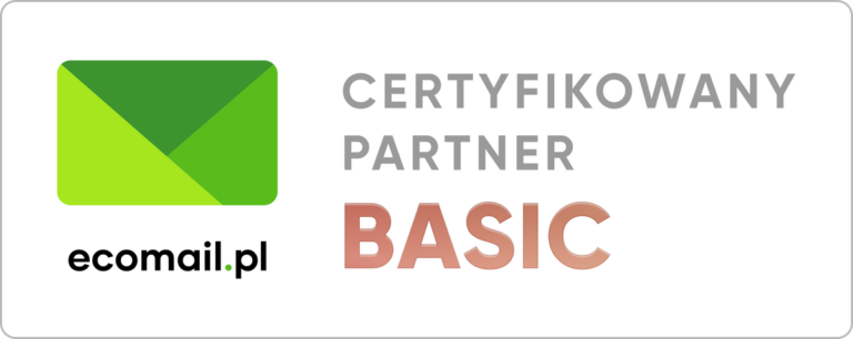 Ecomail.pl, Certyfikowany Partner, poziom BASIC